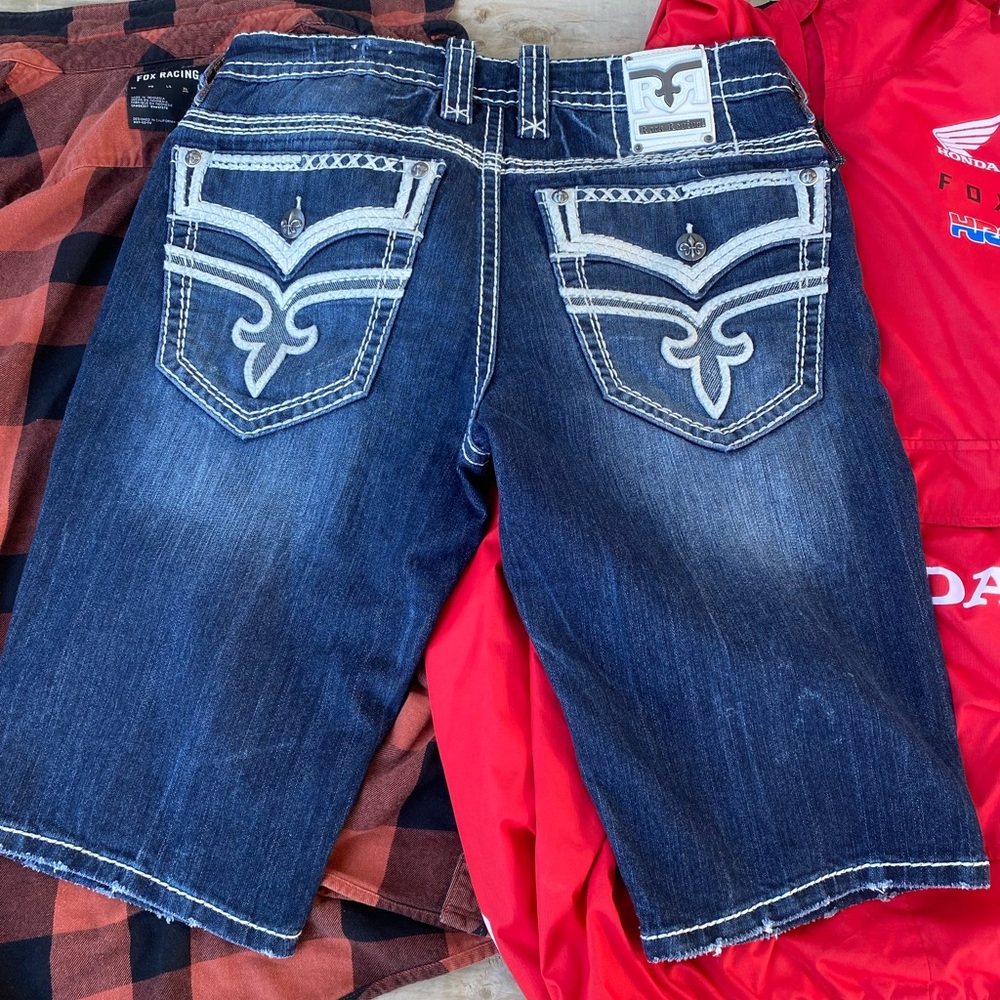 Rock Revival denim shorts “jerret” for men.